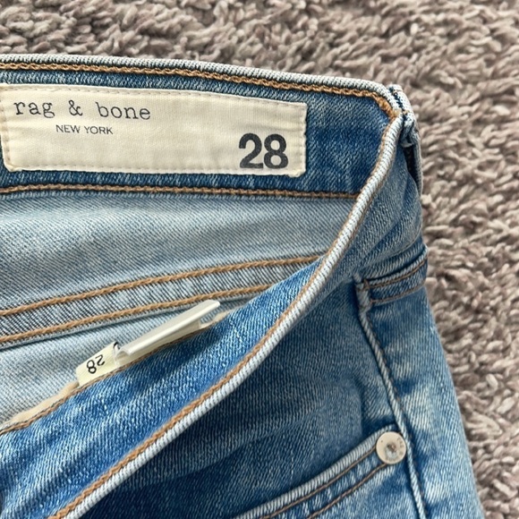 Rag & Bone Women's Blue High-rise Skinny Jeans In El size 28 - Picture 5 of 14